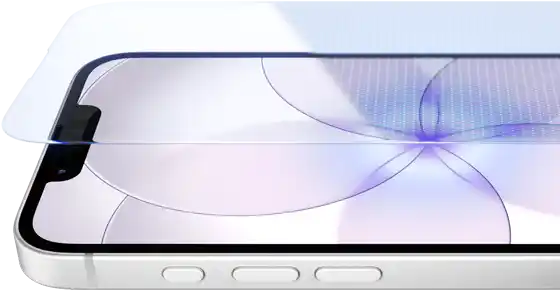 iPhone 17e, Vorderseite mit Ceramic Shield 2, Seite, Weiß, Tasten: Action, Lautstärke